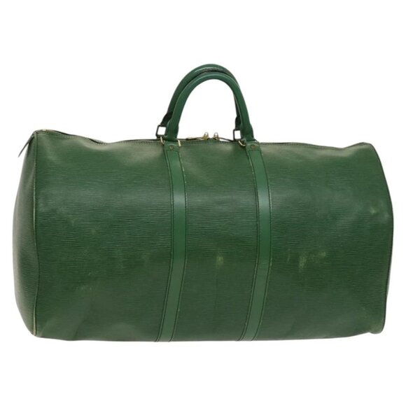 LOUIS VUITTON Epi Keepall 55 Boston Bag Green M42954 LV Auth 123841 - Picture 1 of 15